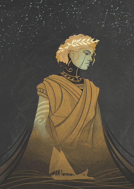 Print - Athena protector of Ulysses