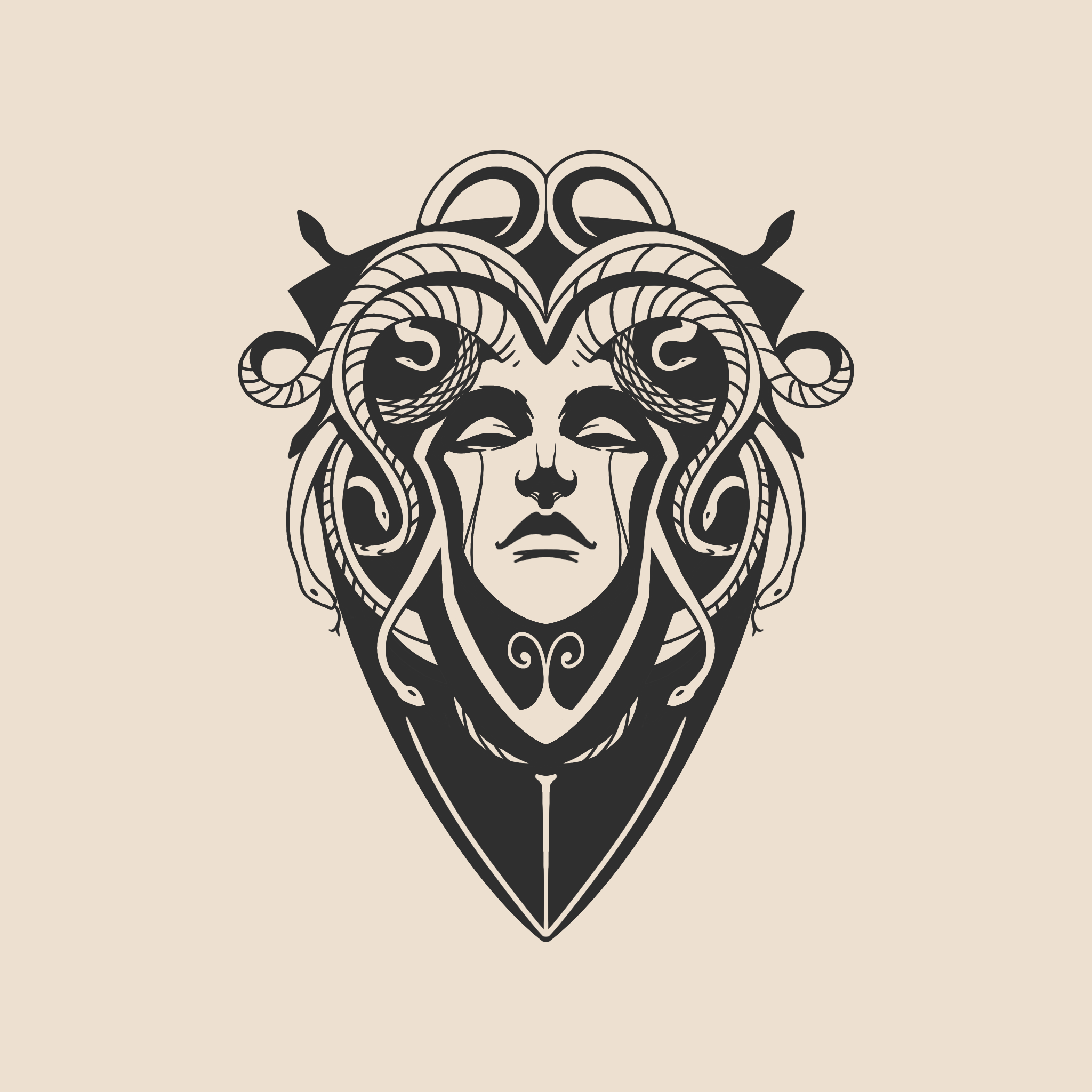 Medusa shield - 1364