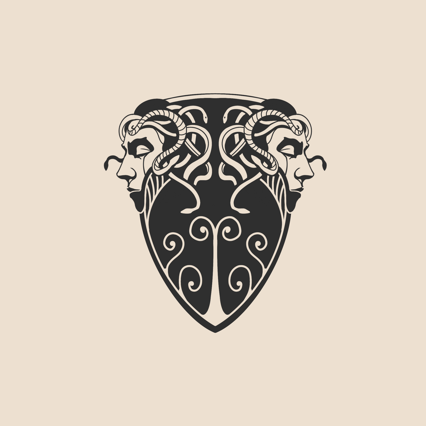 Splitted Medusa shield - 1365