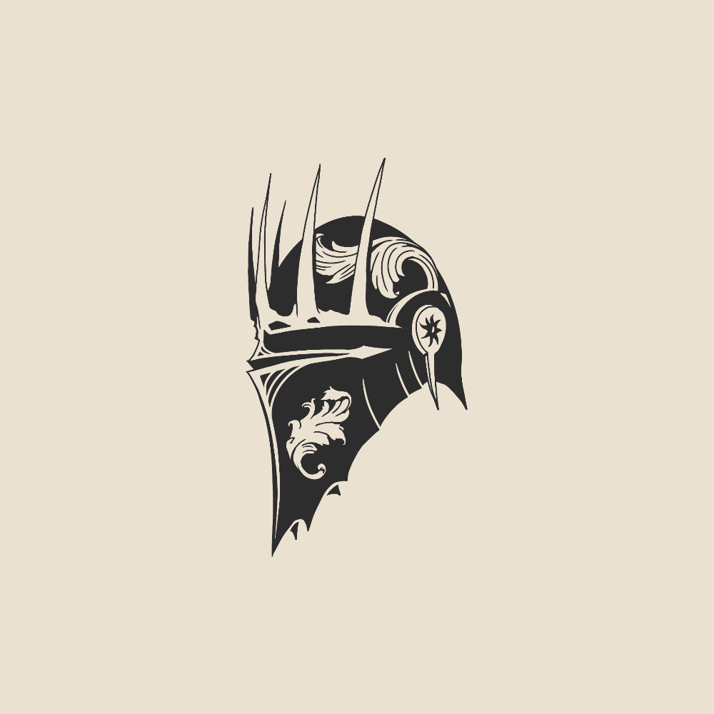 Black knight helmet - 1783