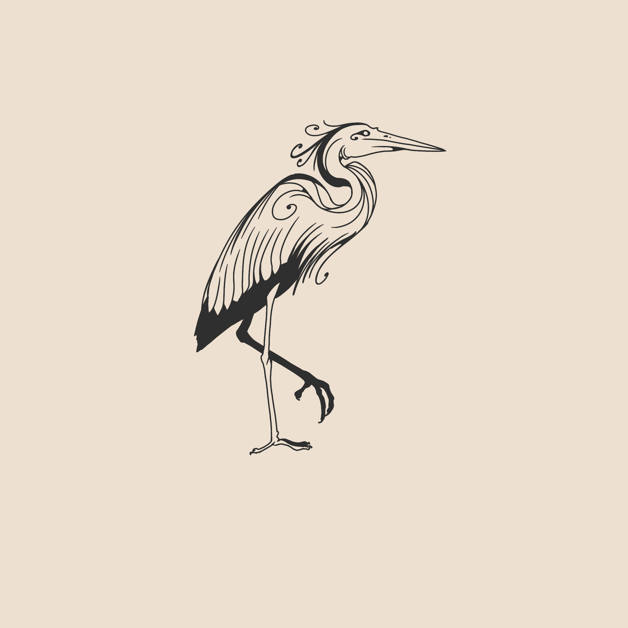 Thoth in heron form - 1185