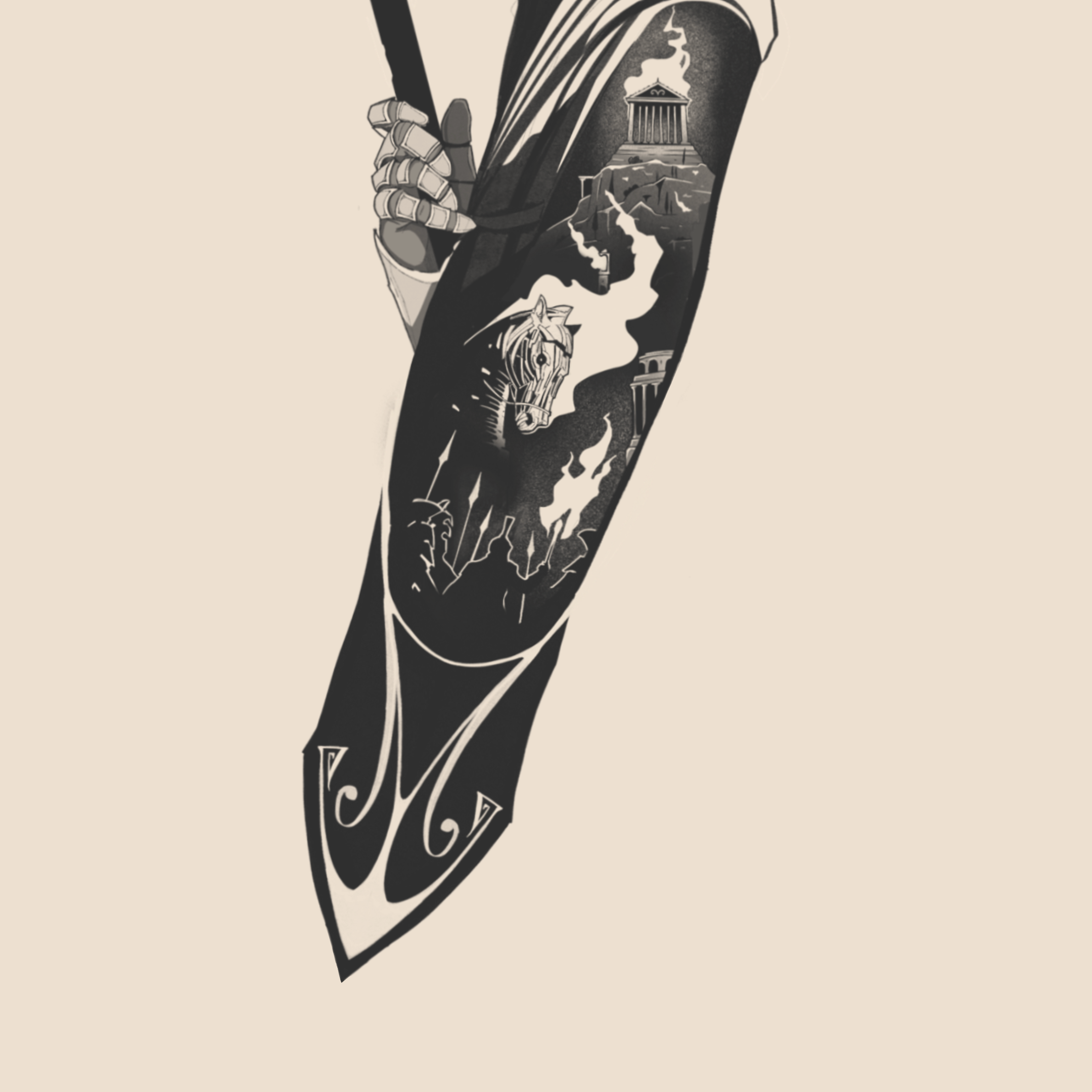 Athena | Shield & Shelter of Odysseus - 1909