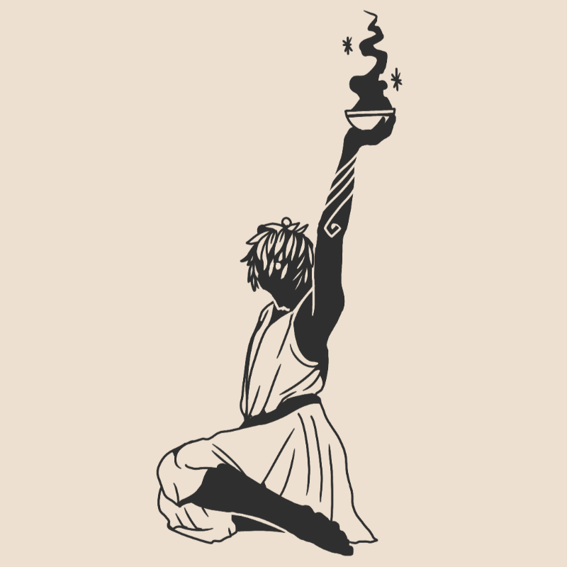 Pythia with incense - 1458