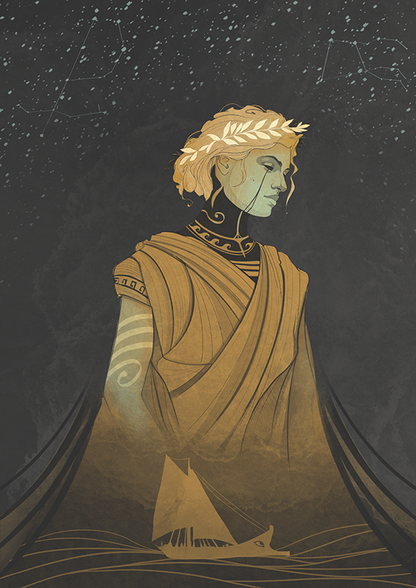 Print - Athena protectrice d'Ulysse