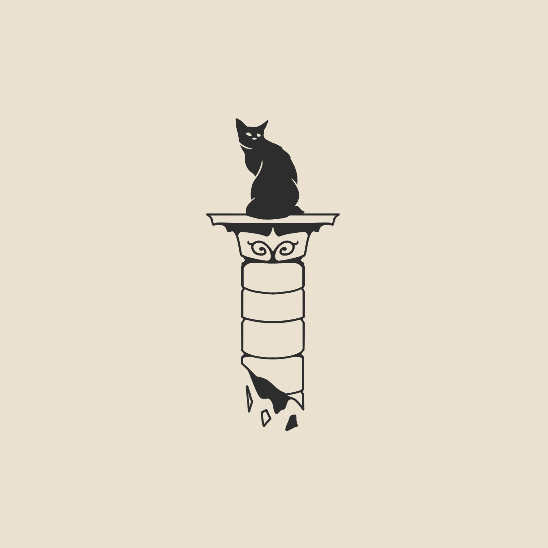 Column & Cat - 1850