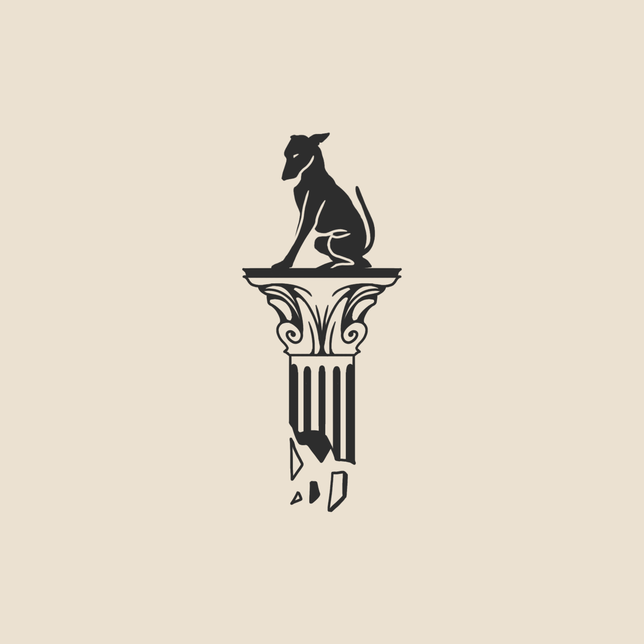 Column & Dog - 1851