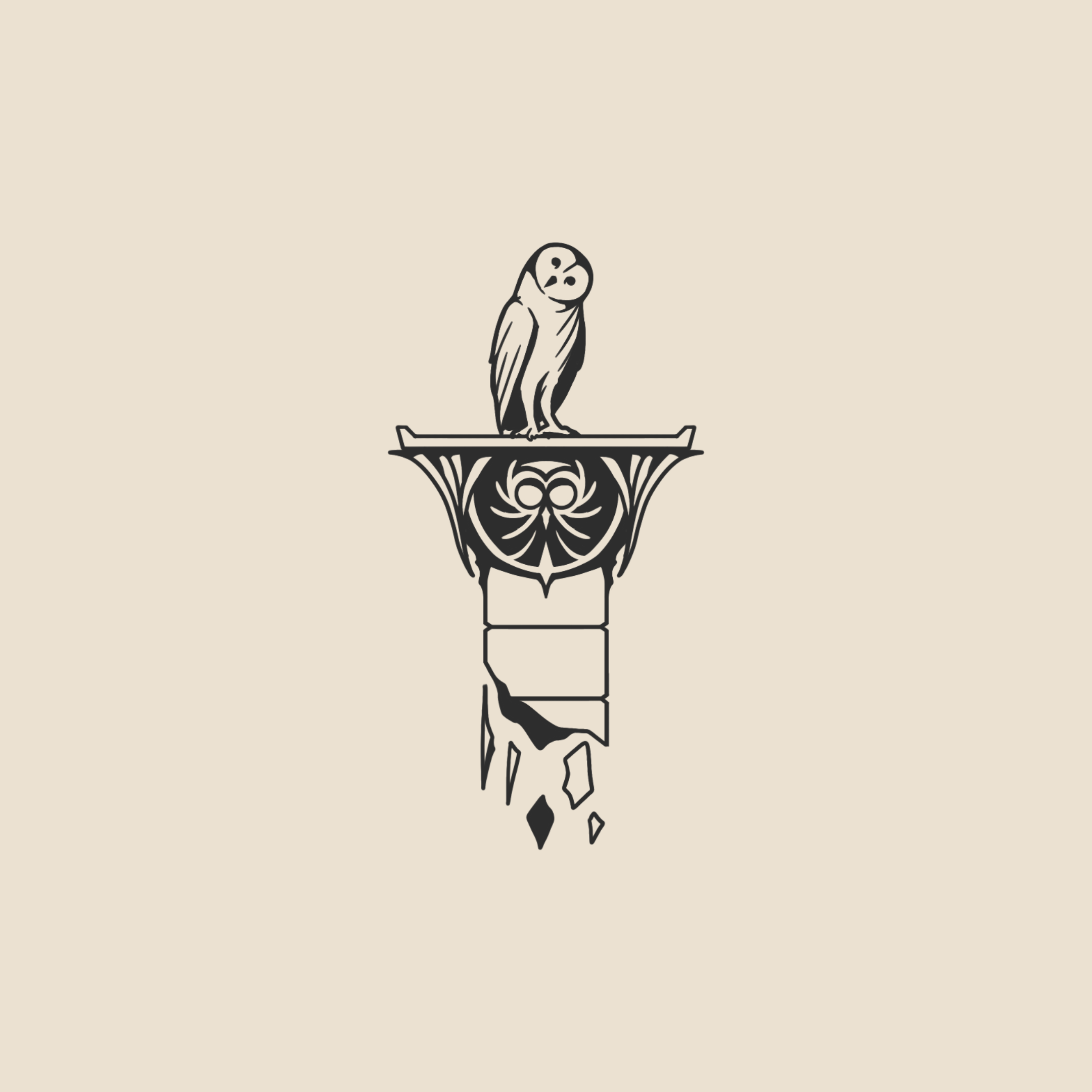 Column & Owl - 1849