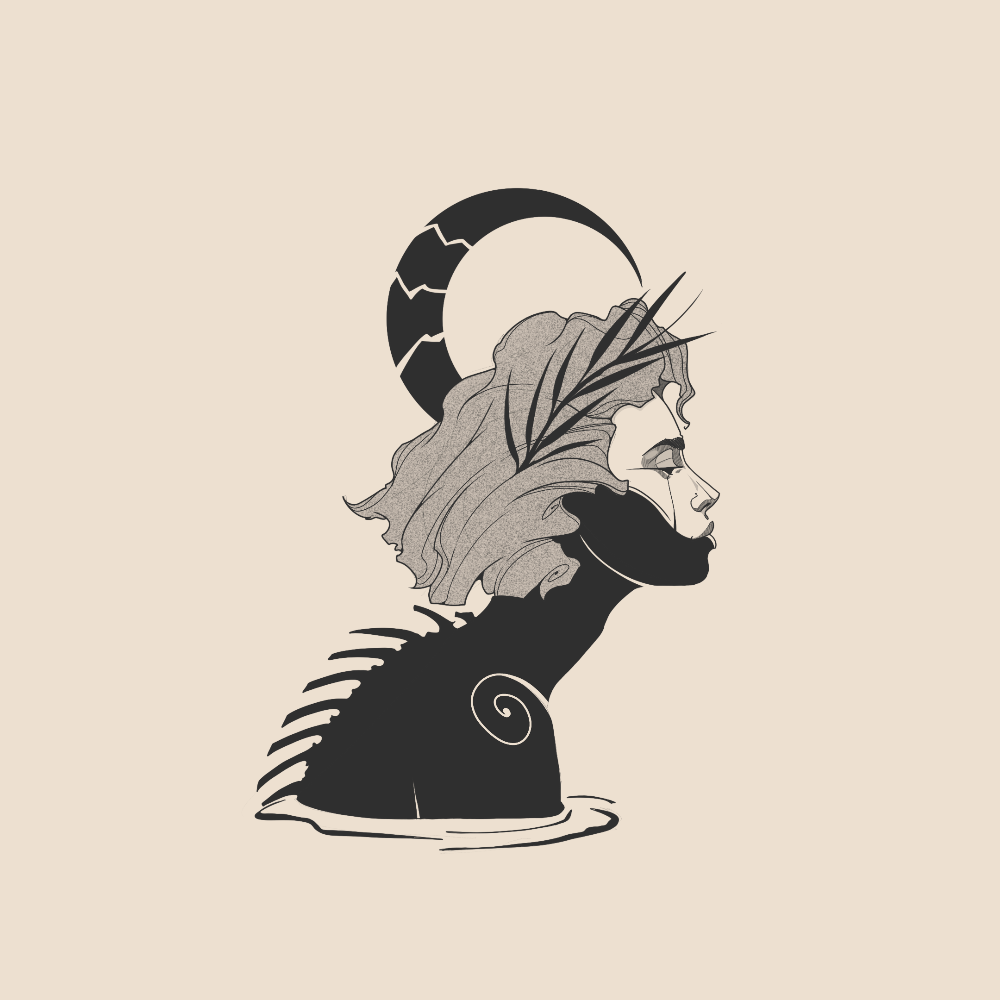 Alerted moon nymph - 1888