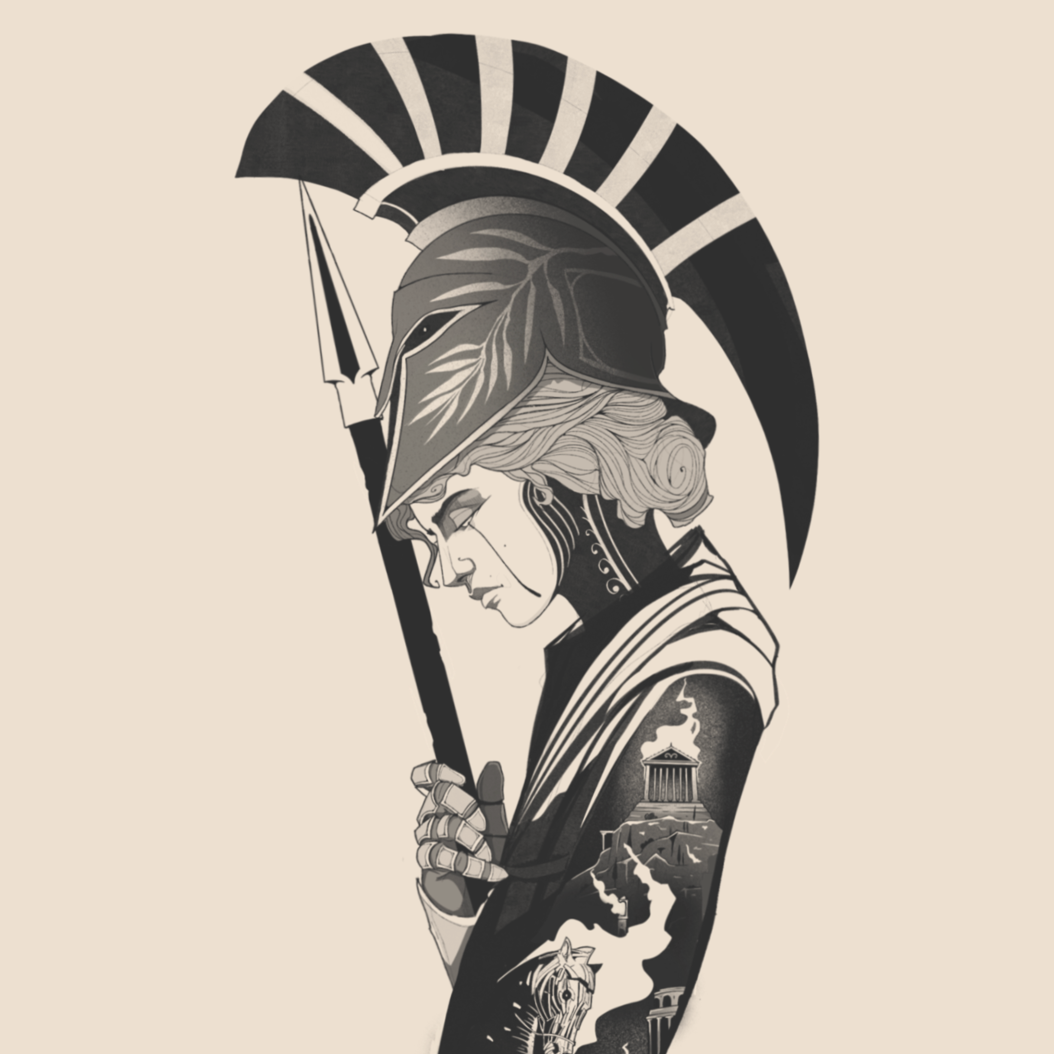Athena | Shield & Shelter of Odysseus - 1909