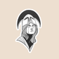 Set de 5 Stickers - Portraits Noir & Gris